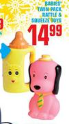 Babies' Twin Pack Rattle & Squeeze Toys