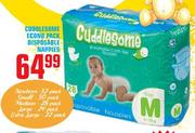 Cuddlesome Econo Pack Disposable Nappies Newborn-32's/Small-30's/Medium-28's Pack
