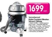 Bennett Read Hydro Compact Filtration Vacuum Cleaner-Each