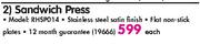 Russell Hobbs Sandwich Press-Each
