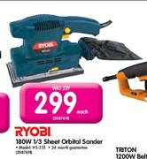 Ryobi 1800W 1/3 Sheet Orbital Sander-Each