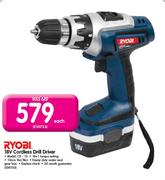 Ryobi 18V Cordless Drill Driver-Each