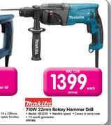 Makita 710W 22mm Rotary Hammer Drill-Each