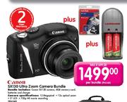 Canon Sx130 Ultra Zoom Camera Bundle