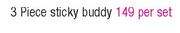Homemark 3 Piece Sticky Buddy-Per Set