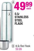 Stainless Steel Flask 0.5L-Each