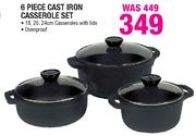 6 Piece Cast Iron Casserole Set