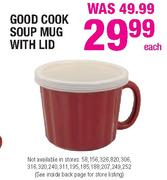 Good Cook Soup Mug With Lid-Each