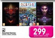PC Assorted Games-Each 
