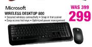 Microsoft Wireless Desktop 800