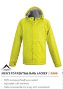 K-Way Men's Torrential Rain Jacket