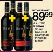 Obikwa Merlot-4 x 750ml