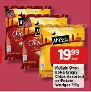 McCain Oven Bake Crispy Assorted or Potato Wedges-750gm Each