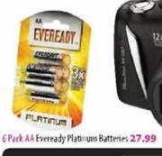 Eveready Platinum Batteries-6 Pack AA