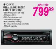Sony USB/Aux/Mp3 Front Loader(CDX-GT450U)