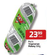 Fry's Vegetarian Polony 500g Each