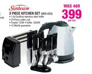 Sunbeam 3 Piece Kitchen Set-SKS-033 Per Set