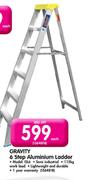 Gravity 6 Step Aluminium Ladder-ISL6 Each