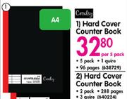 Croxley Hard Cover Counter Book-Per 5 Pack