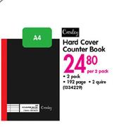 Croxley Hard Cover Counter Book-Per 2 Pack