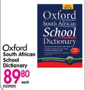 Oxford South African School Dictionary Each