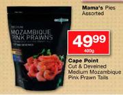 Cape Point 400g Cut & Deveined Medium Mozambique Pink Prawn Tails