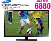 Samsung 51" HDR Plasma TV (PS51F4500)
