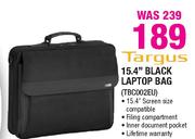 Targus 15.4" Black Laptop Bag-Each