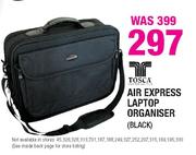 Tosca Air Express Laptop Organiser-(Black) Each