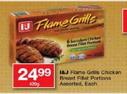 I&J Flame Grills Chicken Breast Fillet Portions Assorted-420gm Each