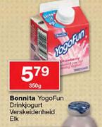 Bonnita YogoFun Drinkjogurt Verskeidenheid-350gm Each