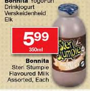 Bonnita Steri Stumpie Flavoured Milk Assorted-350ml Each