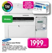 Samsung 4-In-1 Mono Laser Printer Plus Toner(SCX 3405FW)