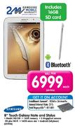 Samsung 8" Touch Galaxy Note and Stylus(N5100)