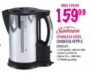 Sunbeam Stainless Steel Cordless Kettle (SSK2521)