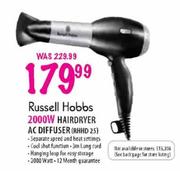 Russell Hobbs Hairdryer AC Diffuser-2000W (RHHD25)
