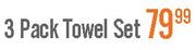 3 Pack Towel Set