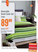 Reversible Single Duvet Cover Set