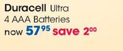 Duracell Ultra 4 AAA Batteries