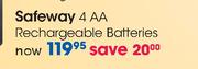 Safeway 4 AA Rechargeable Batteries