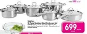 Tissolli 12 Piece Stainless Steel Cookware Set-Per Set