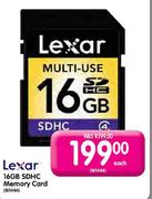 Lexar 16GB SDHC Memory Card Each