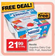 Nestle Jogolino Dairy Cup With Fruit-4*100gm