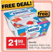 Nestle Jogolino Dairy Cup With Fruit Assorted-4x100g 