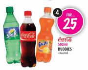 Coca-Cola Buddies Assorted-4 x 500ml