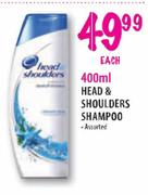 Head & Shoulders Shampoo Assorted-400ml each