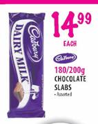 Cadbury Chocolate Slabs Assorted-180/200g each
