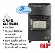 3 Panel Gas Heater