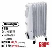 Delonghi 7 Fin Oil Heater KH770715