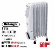 Delonghi 14 Fin Oil Heater KH770715